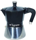 Tognana Porcellane WS43003SPHA handmatig koffiezetapparaat Moka Express 0,18 l Zwart, Zilver