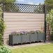 vidaXL Jardinière à roulettes Gris clair 160 x 40 x 44 cm PP