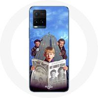 Maniacase Hoesje voor Vivo Y21s 2021 / Y21 2021 Home Alone Mommy Ik heb het vliegtuig weer gemist