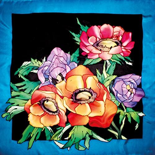 H DUPONT Vierkant van 100% zijde, zwart, 90 x 90 cm