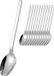 Sans marque Argent Chrome-nickel 18/10 cuillère de table 12 pièces