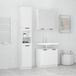 Maison Exclusive - Ensemble de meubles de salle de bain, 3 pièces, blanc, en panneaux de fibres de bois
