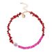 Life of Bulu ketting Happy Stone roze/rood