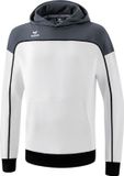 Erima Change Sweatshirt Met Capuchon Kinderen - Wit / Slate Grey / Zwart | Maat: 164