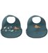 Liewood Bavette - Silicone - Lot de 2 - Brûlé - Arctic Sea/Ocean
