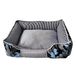 Nobby 62825 Bed Classic Elio, rechthoekig, 70 x 60 x 20 cm, camouflageblauw