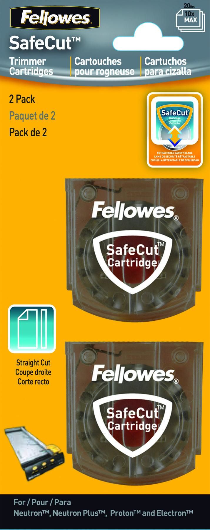 Fellowes SafeCut Replacement Blades - 2 Pack - Transparent