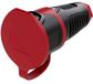 PCE 2411-sr Koppeling met randaarde Rubber, Kunststof 230 V Zwart, Rood IP54