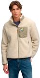 Superdry & Co Superdry Mountain Full Zip Fleece Heren Hoodies L Bewolkt beige/Zilver