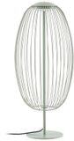 Lucande Lampadaire d'extérieur LED Richi, hauteur 90 cm, vert clair, IP44, métal