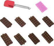 Intirilife set de 10 pièces de moules de cuisson et spatule