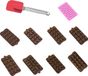 Intirilife set de 10 pièces de moules de cuisson et spatule