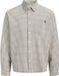 Jack & Jones Overhemd Jormenton Seersucker Shirt Ls Styd 12315905 Cloud Dancer/checks Mannen Maat - S