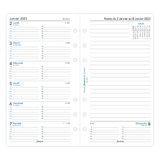 Filofax Week op 1 pagina + pagina voor notities – Frans – per – 2023