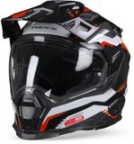 Nexx X.WED2 Columbus Adventure Helm - Zwart/Grijs/Rood/Wit - Maat XS