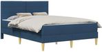vidaXL Bedframe 140 x 190 cm Blauw