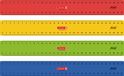 Brunnen 10-49 871 30 Bureauliniaal 300 mm Zwart, Blauw, Groen, Rood, Geel 4 stuk(s)