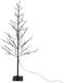 Guirlande lumineuse LED arbre 80 lampes noir 120cm, lueur dorée