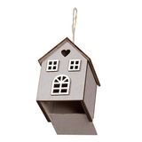 Piovaccari Open Houten Huis, Multi kleuren, 7,3 x 9 x 6,5 cm