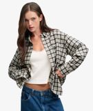 Superdry Chemise Flanelle à Carreaux Coupe Décontractée White Taille: 42