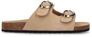 Sacha Dames Beige Suède Slippers Maat 41