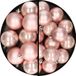 Kaemingk B.V. Boules de Noël - plastique - 28x pièces - rose clair - 4 et 6 cm