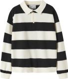 NAME IT - NKMOBERT LS LOOSE KNIT POLO - Jongens - Polo's - Maat 146/152 - Zwart