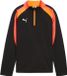 PUMA IndividualLIGA 1/4 Zip Top Jr Unisex sportshirt - PUMA Black-Heat Fire