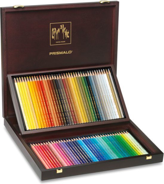 Caran d'Ache Kleurpotloden Prismalo 80 stuks houten doos assorti