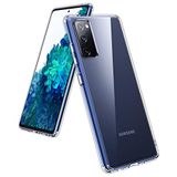 UNBREAKcable Telefoonhoes compatibel met Samsung Galaxy S20 FE, kristalhelder, anti-geel en krasbestendig, harde kunststof achterkant en zachte siliconen bumper, beschermhoes, 6,5 inch