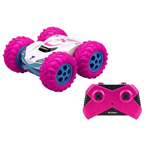 Exost Op afstand bestuurbare terreinauto, 360 roze, 2,4 GHz, rijden op 2 zijden en 360 graden, speelgoed voor kinderen, vanaf 5 jaar 54726