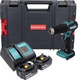 Makita DHP 483 SFJ-R accu-klopboormachine 18 V 40 Nm + 2x accu 3,0 Ah + oplader + RHINO