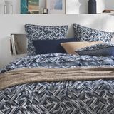 Bedlaken, Essix - Reflets - Bedlaken - Tweepersoons - Blauw - Katoen Perkal