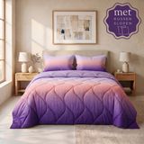 Sleep Comfy - Gradient Zomer Dekbed - 200x220 cm - Paars