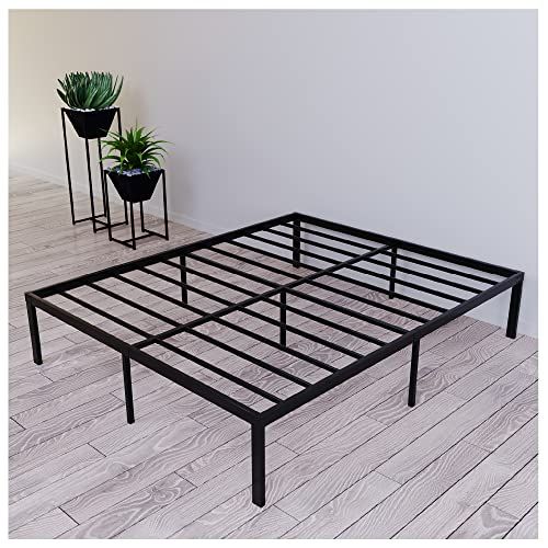 Dreamzie Metalen Bedframe 140x200 cm - Zwart