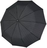 doppler Paraplu Fiber Gents Printed Magic Mini Strong Stripe Zwart