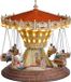 Luville Efteling - Zweefmolen werkt op batterijen - h22,5xd22,5cm - Polyresin - Silver