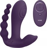 Shots VIVE - Kata Pulse Wave & Vibrating Double Penetration Vibrator - Purple