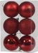 Rode kunststof kerstballen 8 cm - Glans/mat/glitter - Onbreekbare plastic kerstballen rood