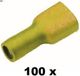 Cimco vlakstekerhuls volgeisoleerd 4-6mm2 6,3X0,8 zak 100