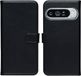 Selencia Echt Leren Bookcase voor de Google Pixel 10 Pro XL - Zwart