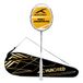 HUNDRED Powertek 1000 PRO Graphite Strung Badminton Racket with Full Racket Cover (Dark Grey/White) | For Intermediate Players | 95 grams | Maximum String Tension - 26lbs