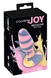 You2Toys Kleurrijke Vreugde Tricolor Kont Pl Roze/Grijs/Geel