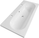 Saniclass Palermo lavabo - 100x47x3.5cm - blanc