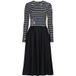 Desigual Vest_raya_hibrida robe décontractée pour femme, noir, S