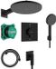 Hansgrohe Raindance Alive S Doucheset met Inbouwthermostaat, Diameter 30 cm, 3 stralen, Matzwart