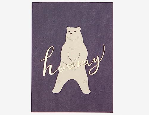 Dailylike Friendly Bear Message Card - 9.5 x 13 cm