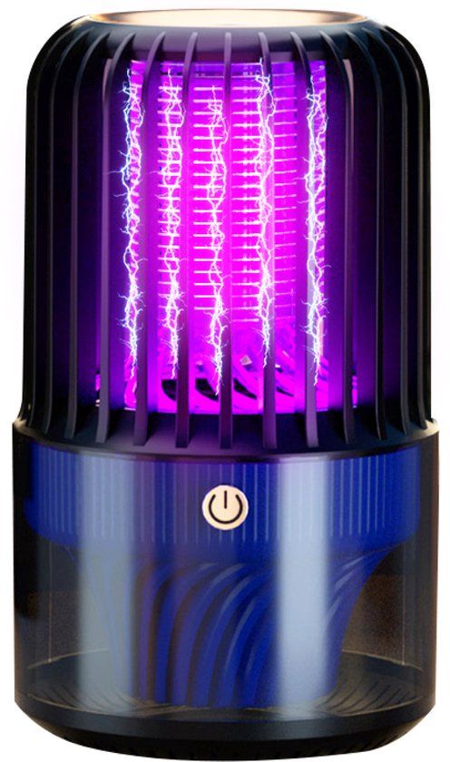 Nuvance Muggenlamp - Draadloos & Oplaadbaar - Muggenvanger - 2000V - UV Led - Insectenlamp - Incl. Opvangbak & Schoonmaakborstel