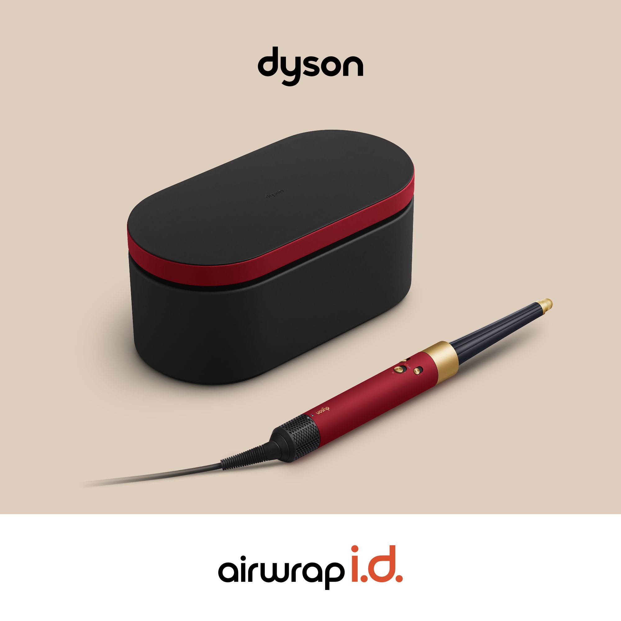 Dyson Airwrap i.d. Curly+Coily - Multistyler - Föhnborstel - Krulborstel - Red Velvet/Goud