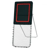 VEVOR Rebondisseur de football 92 x 244 cm Rebondisseur de crosse de volley-ball Trois réglages d'angle Cible de baseball et de softball Cadre stable en acier pour entraînement solo intérieur extérieur